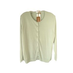 Marks & Spencer Pistachio Knit Cardigan NWT Size XL